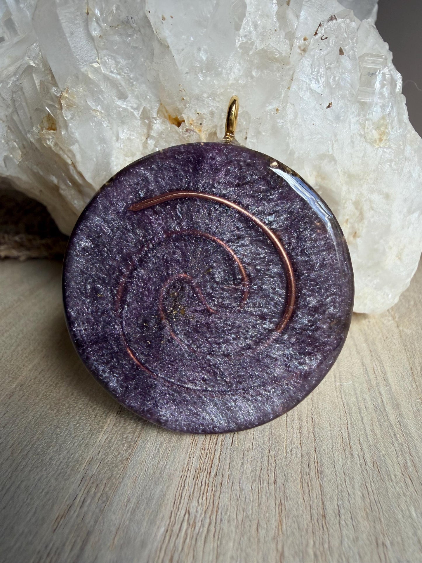 Orgonite - 4cm - Retour à soi-Douceur – Introspection – Apaisement émotionnel
