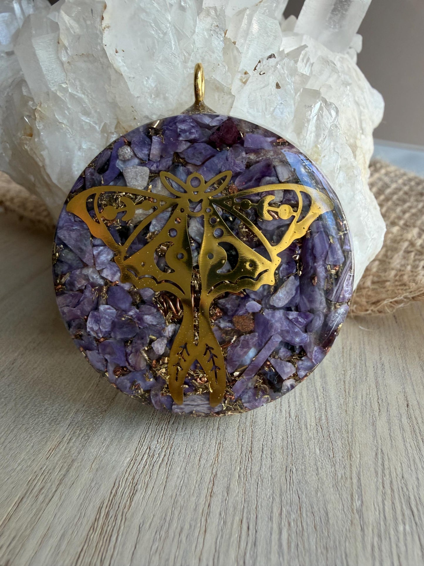 Orgonite - 5cm - Charoïte - Transformation – Intuition – Élévation spirituelle