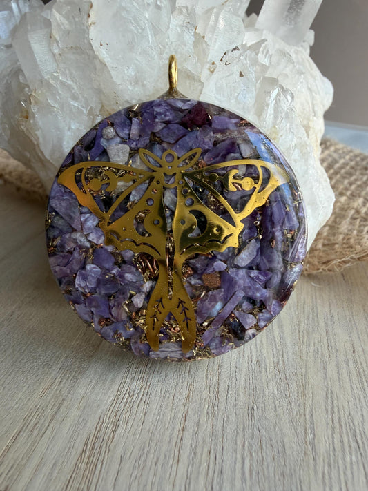 Orgonite - 5cm - Charoïte - Transformation – Intuition – Élévation spirituelle