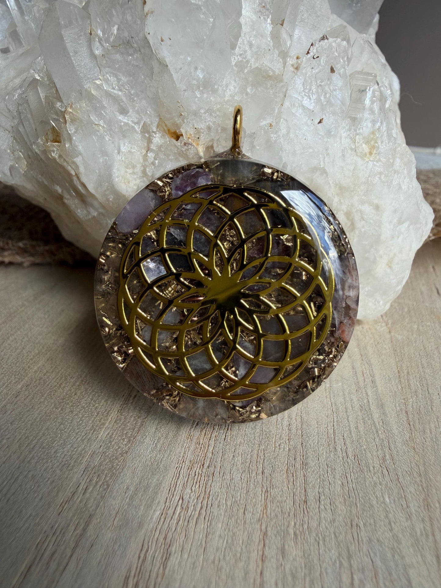 Orgonite - 4cm - Retour à soi-Douceur – Introspection – Apaisement émotionnel