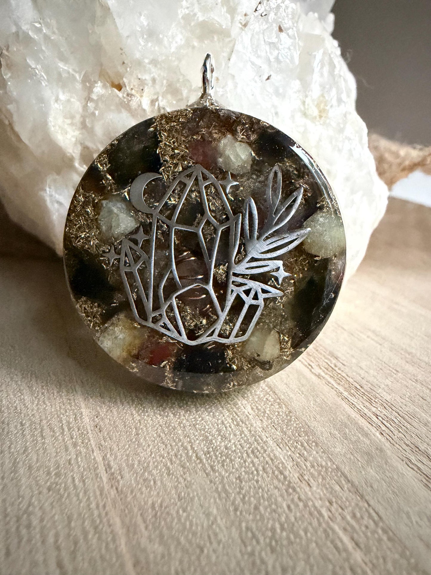 Orgonite 4 cm - Moldavite - Haute Fréquence - Éveil – Expansion – Transformation – Élévation vibratoire