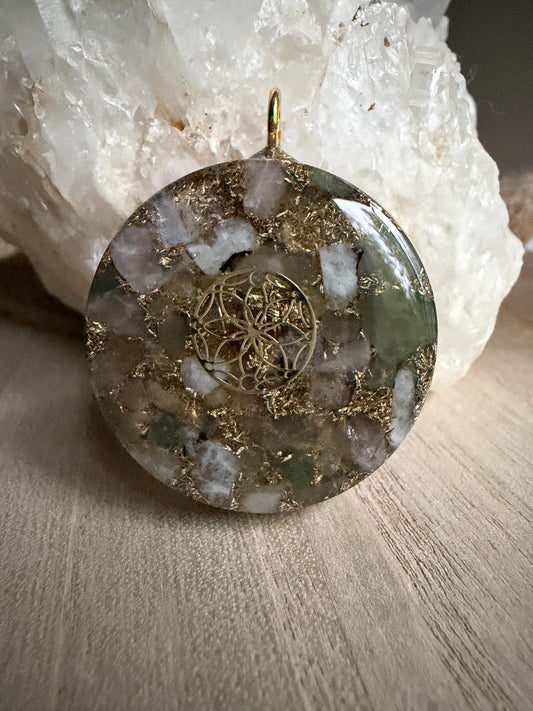 Orgonite - 4 cm - Guérison du coeur - Amour – Douceur – Guérison émotionnelle - Heart Healing Love – Gentleness – Emotional Healing -