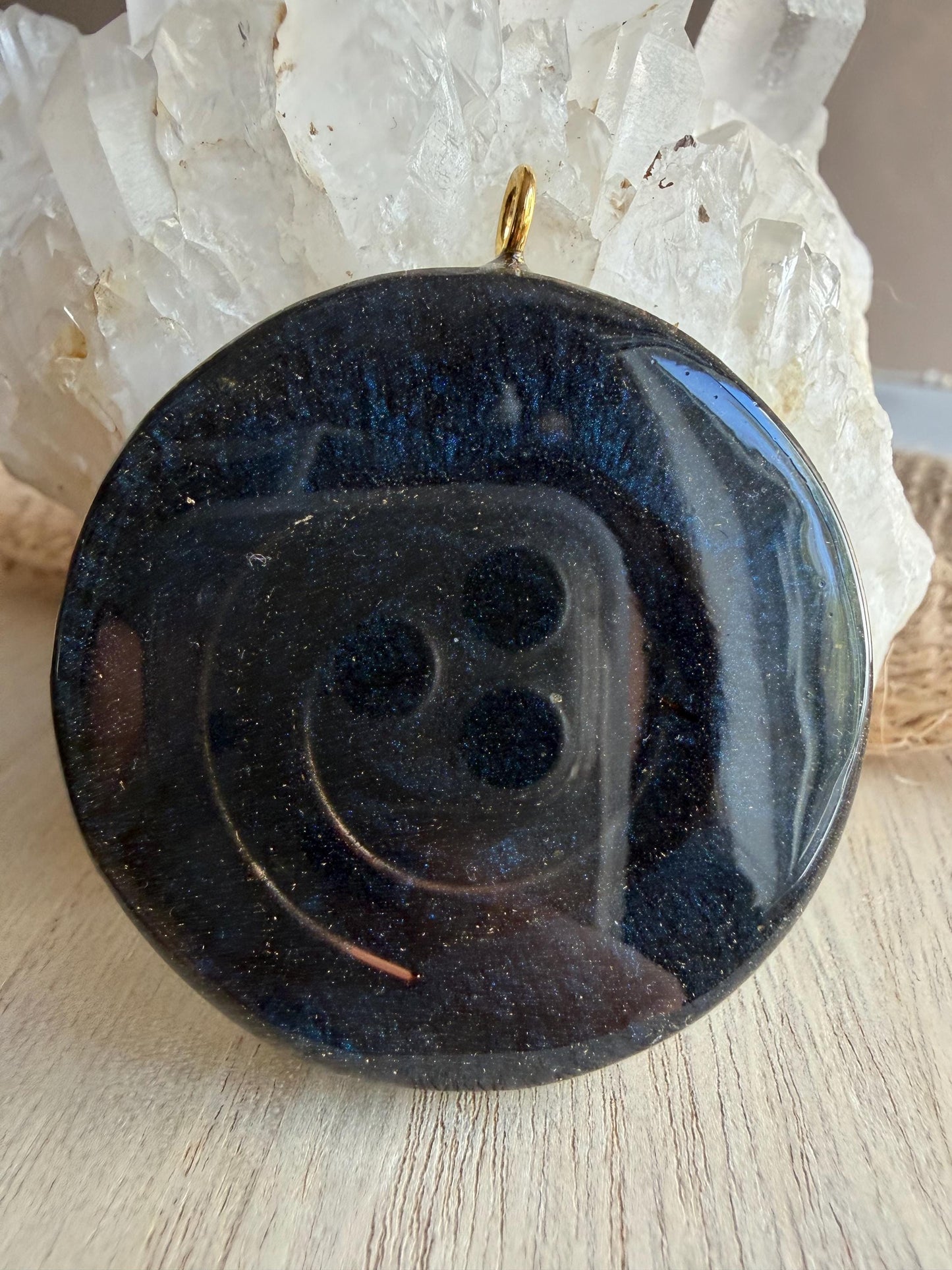 Orgonite 5 cm - Dumortiérite - Clarté mentale – Calme – Discipline intérieure – Communication
