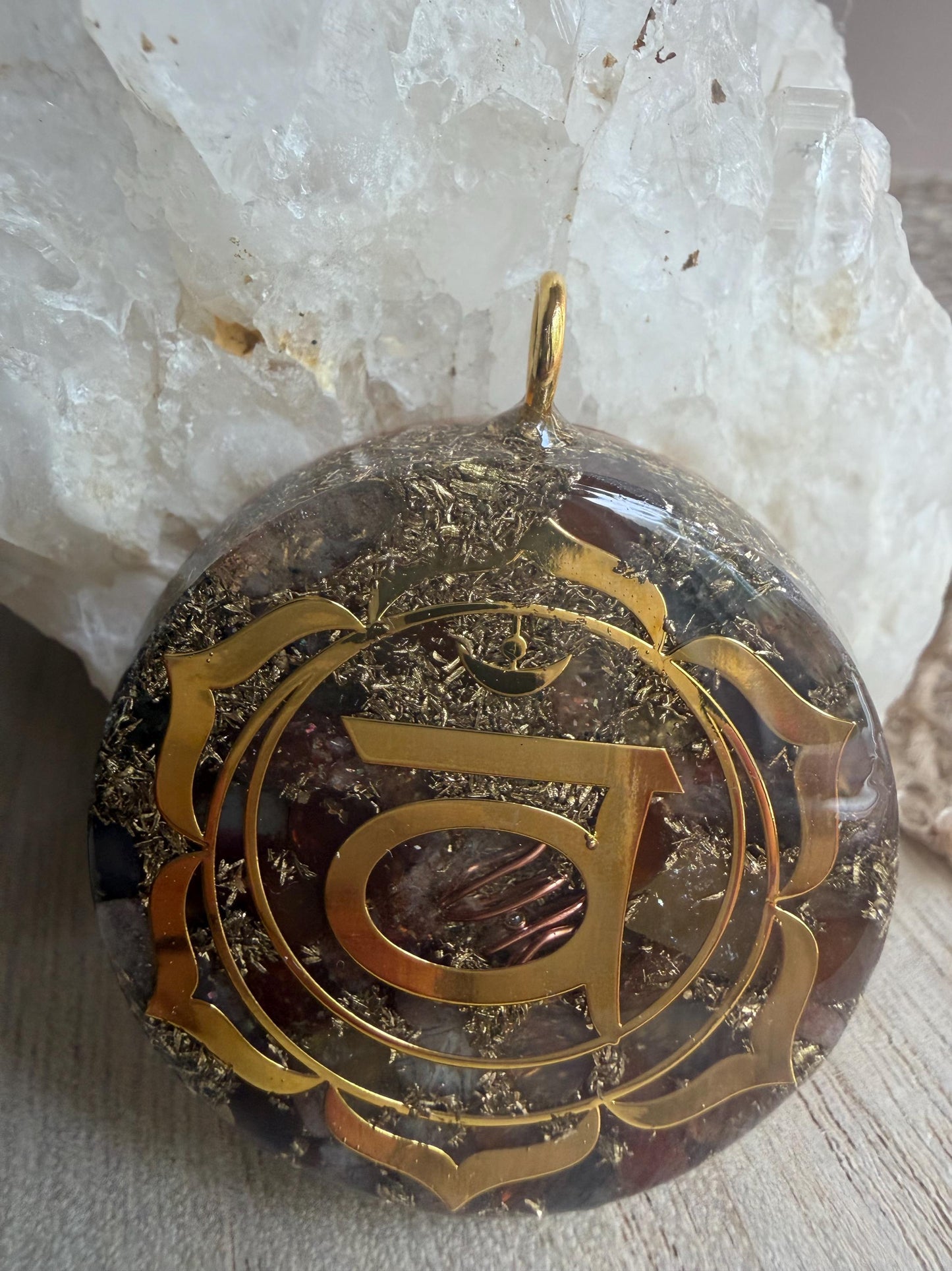Orgonite 4 cm - Chakra Sacré - Créativité – Vitalité – Confiance – Joie de vivre