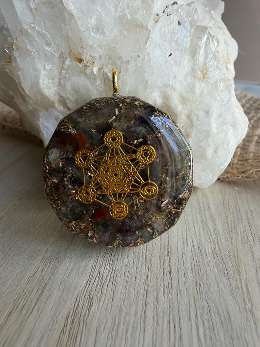 Orgonite - 4cm - Auralite 23 - Éveil spirituel – Transformation – Intuition – Élévation vibratoire