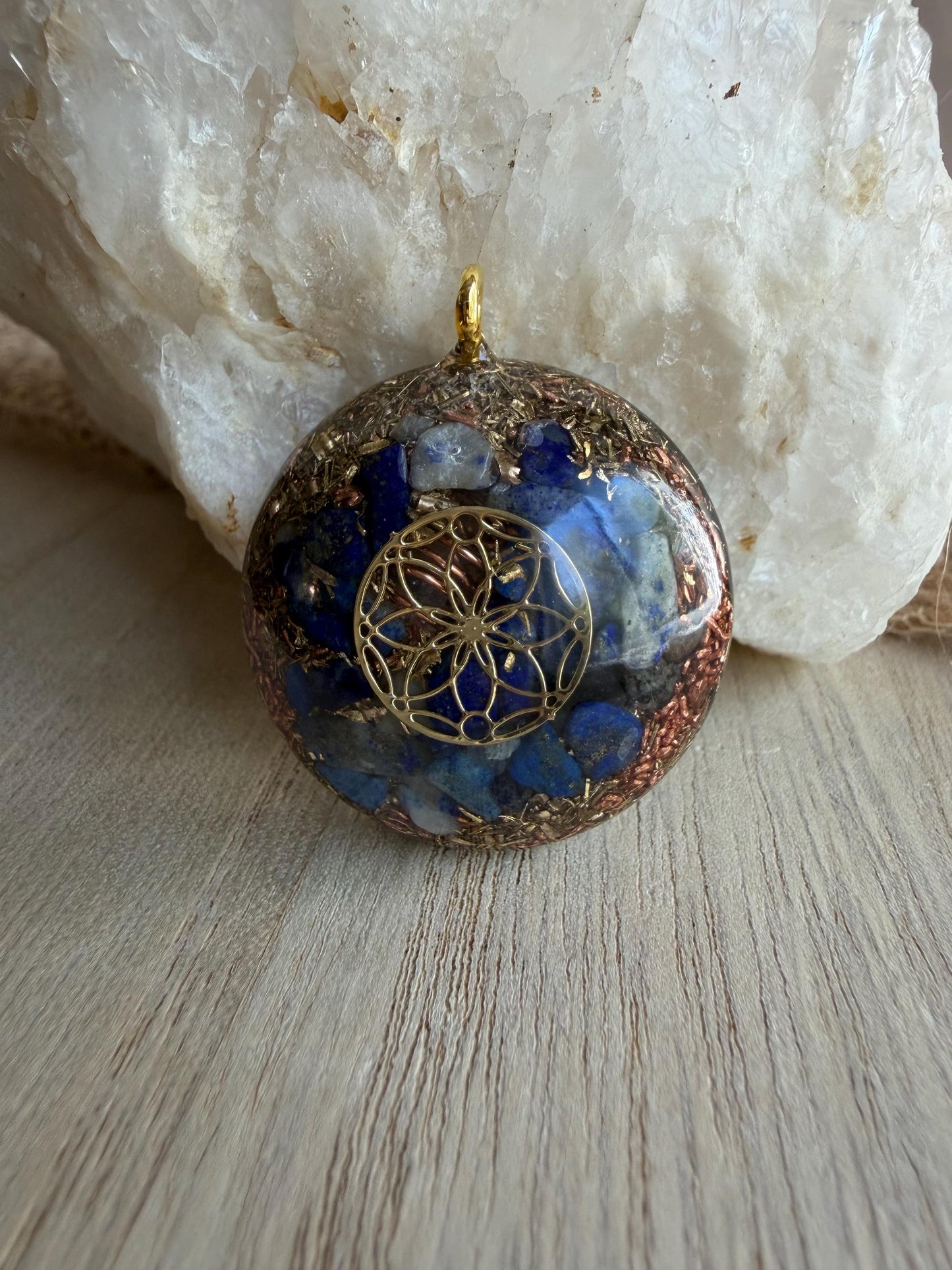 Orgonite - 3cm - Lapis lazuli - Sagesse – Intuition – Vérité intérieure - Wisdom – Intuition – Inner Truth