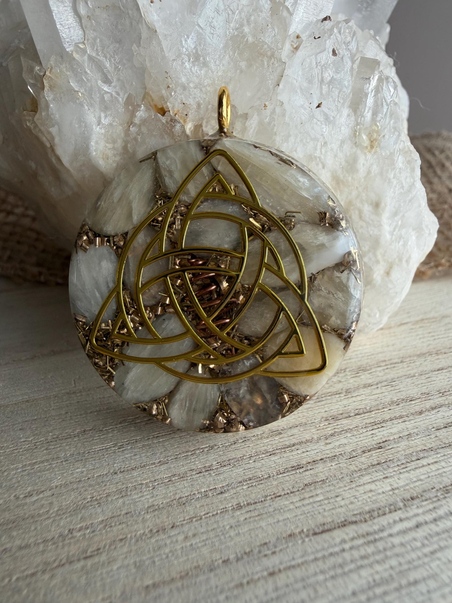 Orgonite 4 cm - Calcite Jaune - Joie  Confiance  Vitalité  Clarté mentale