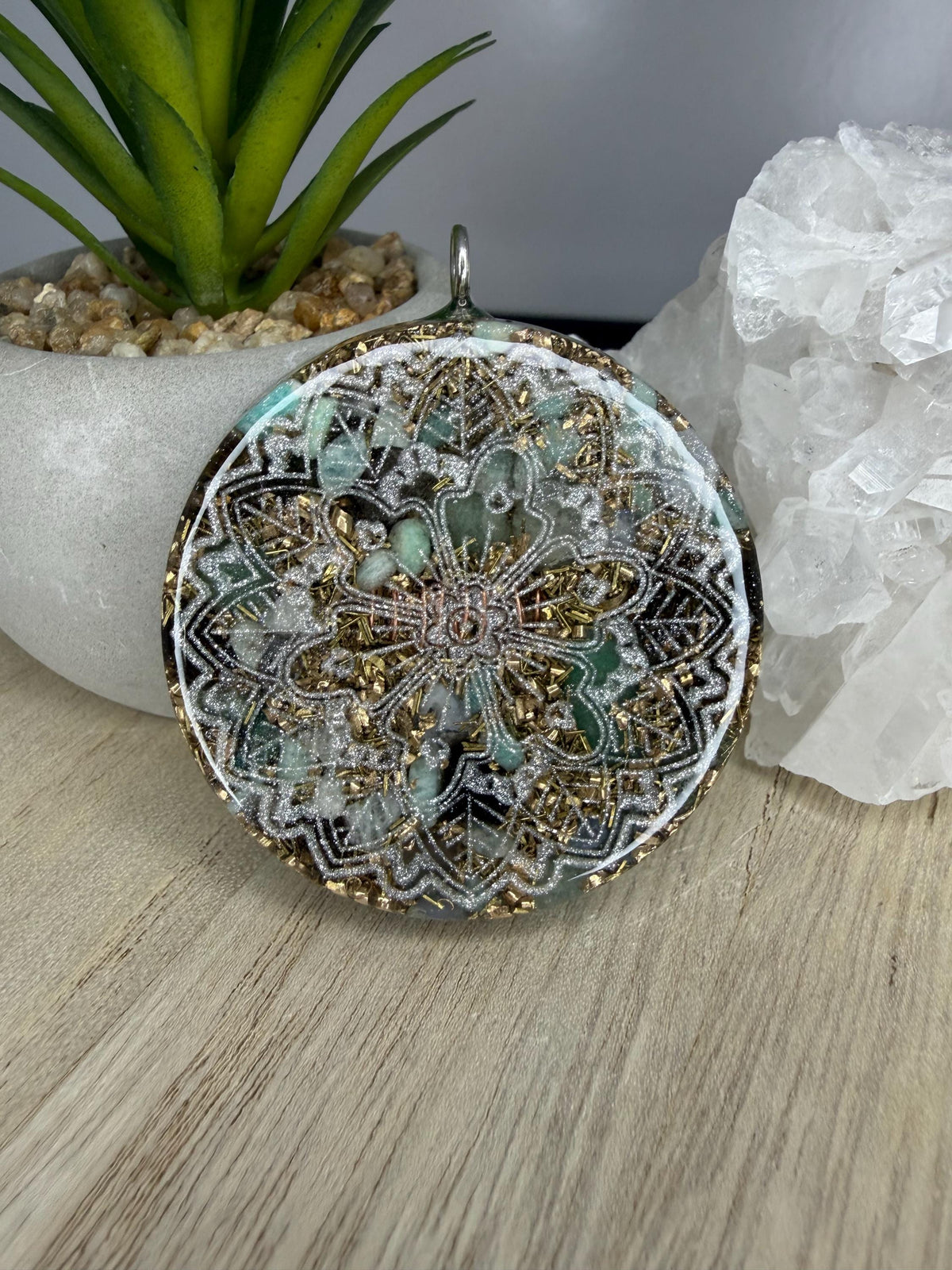 Orgonite - 5cm Sacred nature - Connection to nature Harmony Gentle grounding