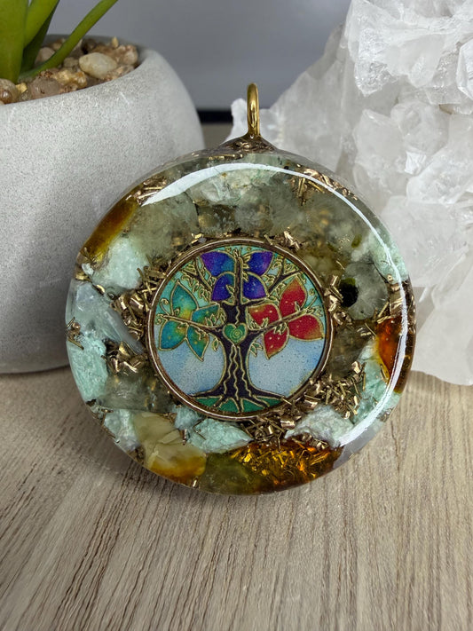 Orgonite 4 cm - Énergie de Vie - Renouveau  Ouverture du cœur  Vitalité  Harmonie