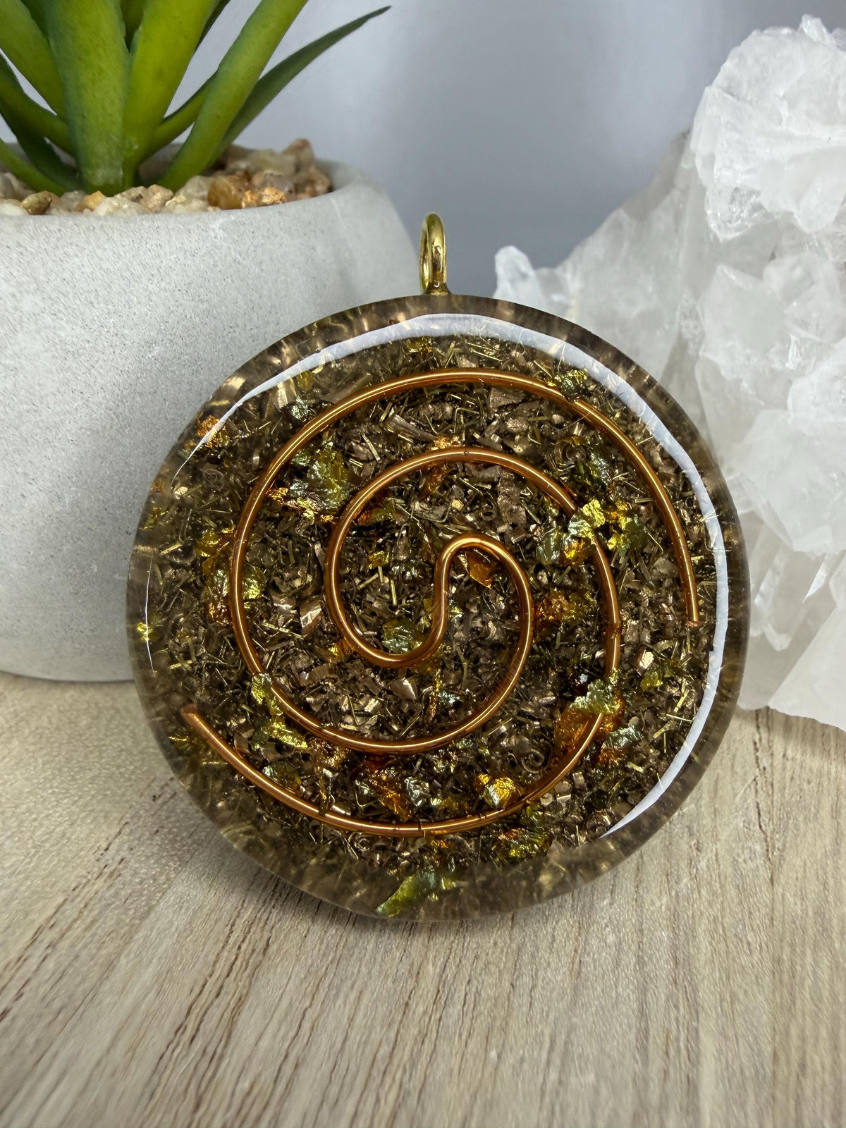Orgonite - 4cm - Super 7 - Spiritual Awakening Harmony Vibrational Elevation - Spiritual Awakening Harmony Vibrational Elevation