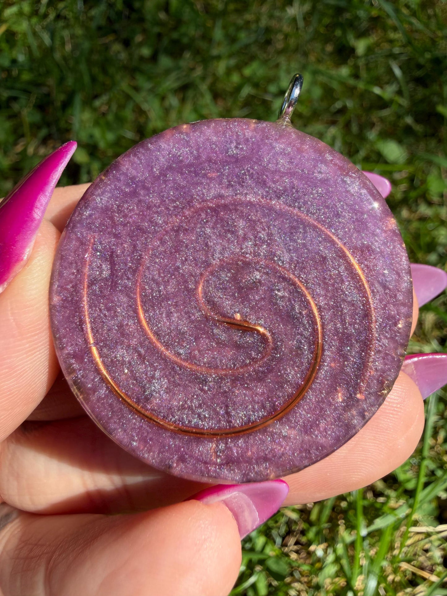 Orgonite 4 cm - Écho de l'âme - Intuition  Reconnexion à soi  Guidance intérieure  Éveil spirituel