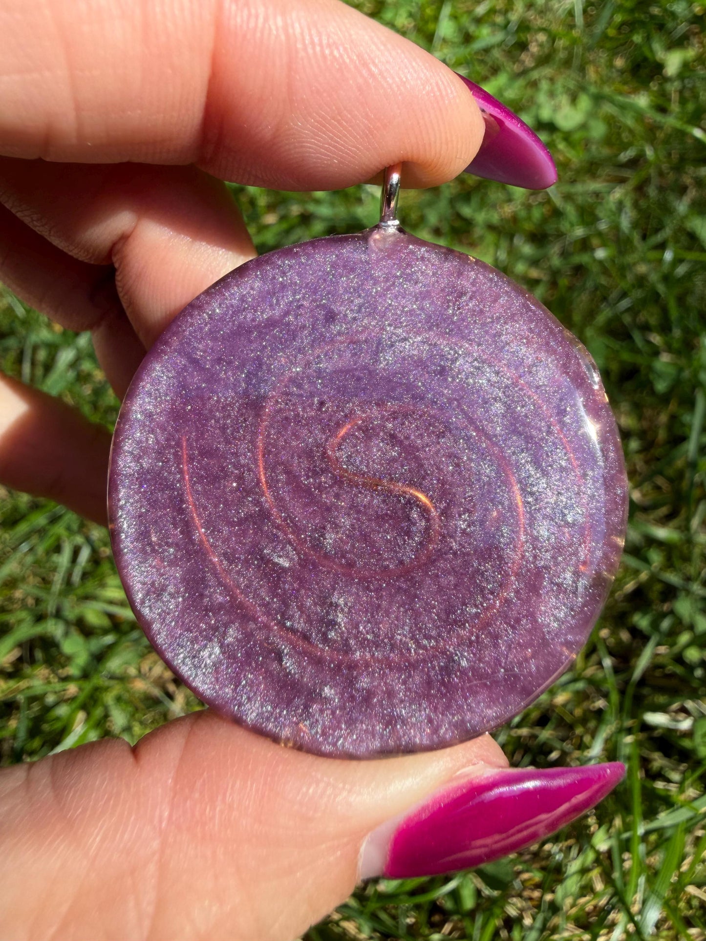 Orgonite 4 cm - Écho de l'âme - Intuition  Reconnexion à soi  Guidance intérieure  Éveil spirituel