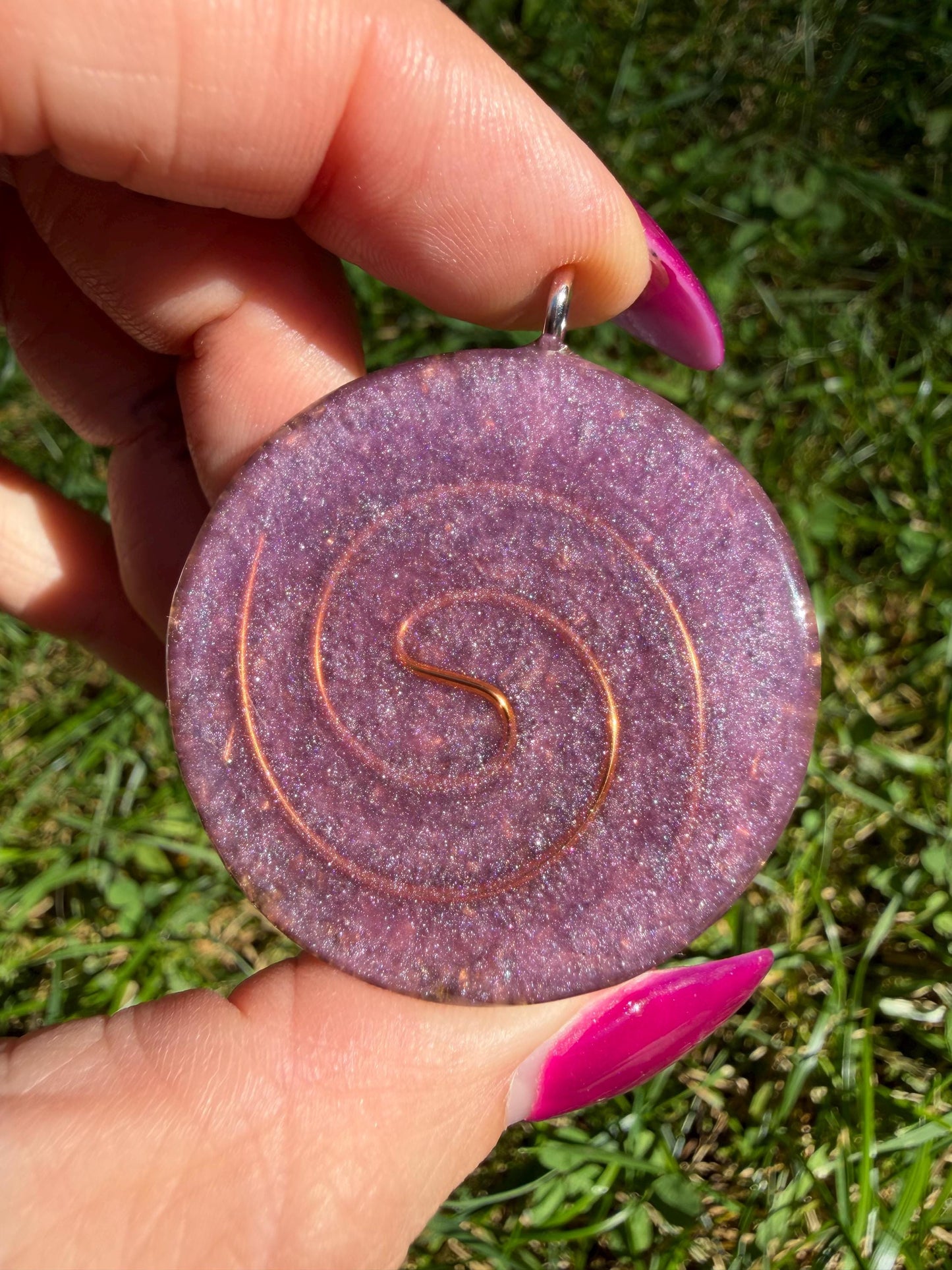 Orgonite 4 cm - Écho de l'âme - Intuition  Reconnexion à soi  Guidance intérieure  Éveil spirituel